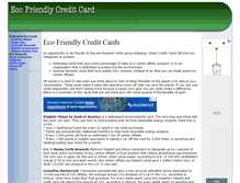 Tablet Screenshot of ecofriendlycreditcard.com